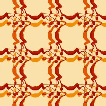 Seamless pattern background of multicolored lines with scribbler. Stock Illustration
