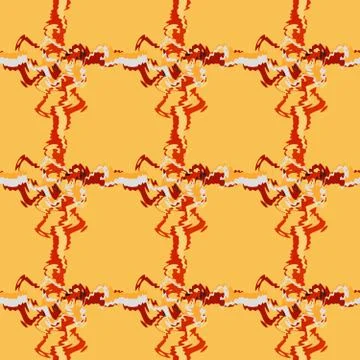 Seamless pattern background of multicolored lines with scribbler. Stock Illustration