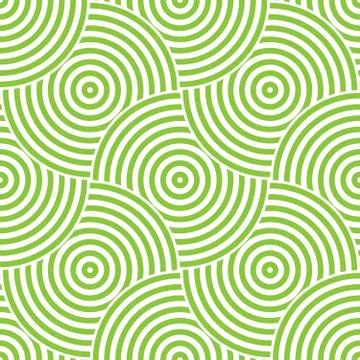 Seamless pattern background ornament of striped concentric circles. Retro mosaic Stock Illustration
