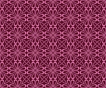 Seamless Pattern Background Ornamental Illustration Design Stock Illustration