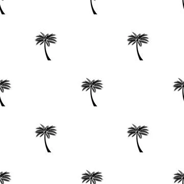 Seamless Pattern Background with Palm Vector Illustration EPS10 Illustrazione stock