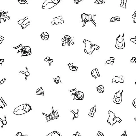Seamless Pattern for Background, Paper Wrap, Banner, curtain, etc イラスト素材