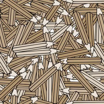 Seamless pattern background pencil. Stock Illustration