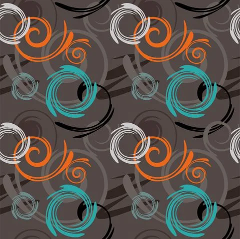 Seamless pattern for background shading with dynamic elements Stock Illustration