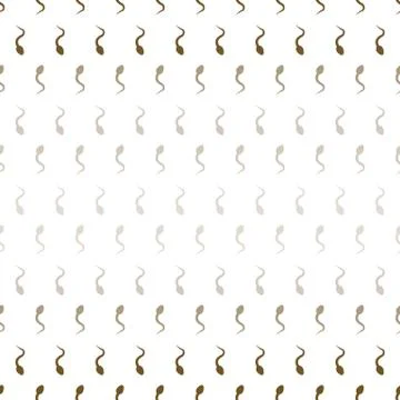 Seamless pattern background with sperm. Stock Illustration