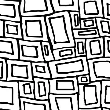 Seamless pattern, background, texture from squares and rectangles, contours,  Stock Illustration