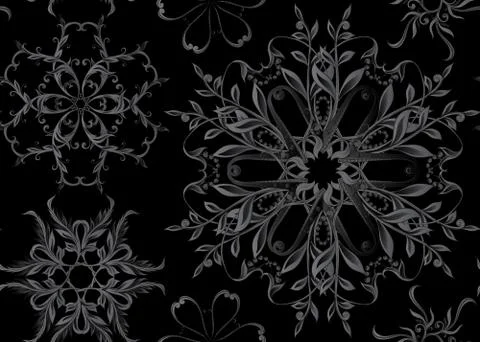 Seamless pattern, background with traditional paisley. Illustrazione stock