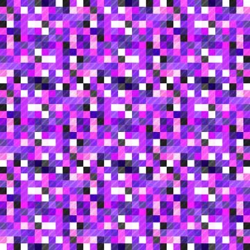 Seamless pattern background from a variety of multicolored squares. Stock Illustration