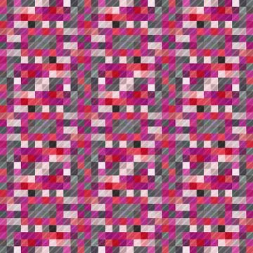 Seamless pattern background from a variety of multicolored squares. Stock Illustration