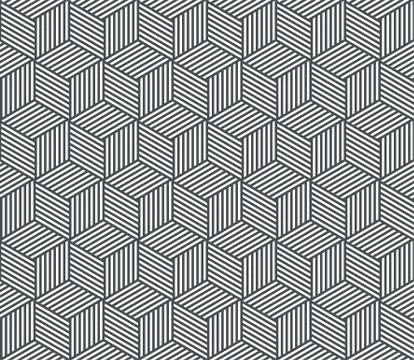 Seamless pattern background. Vector abstract geometric line, modern trend pat Stock Illustration