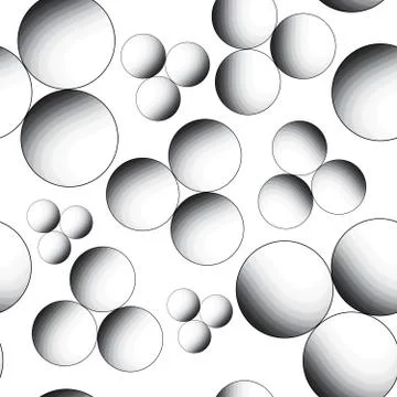 Seamless pattern background of white bubbles Illustrazione stock