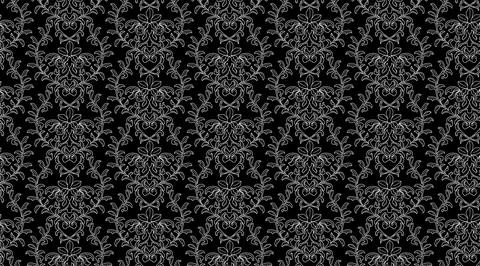 Seamless Pattern Backgrounds, Islamic Arabesque Pattern with White Lines an.. Stock Illustration