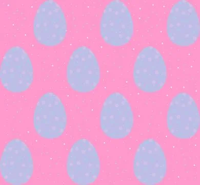Seamless pattern, backgrounds, textures of colored abstract Easter eggs. Wate Illustrazione stock