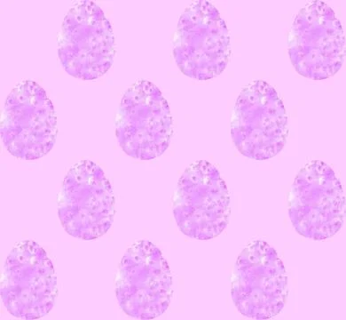 Seamless pattern, backgrounds, textures of colored abstract Easter eggs. Wate Stock Illustration