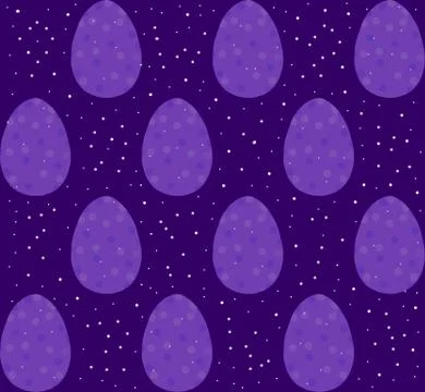 Seamless pattern, backgrounds, textures of colored abstract Easter eggs. Wate Stock Illustration