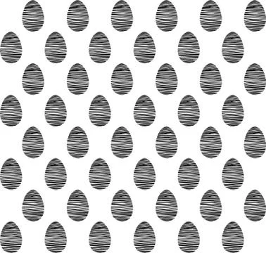 Seamless pattern, backgrounds, textures of colored abstract Easter eggs. Wate Stock Illustration
