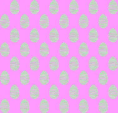 Seamless pattern, backgrounds, textures of colored abstract Easter eggs. Wate Stock Illustration