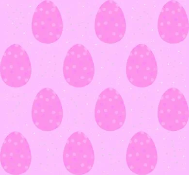 Seamless pattern, backgrounds, textures of colored abstract Easter eggs. Wate Stock Illustration