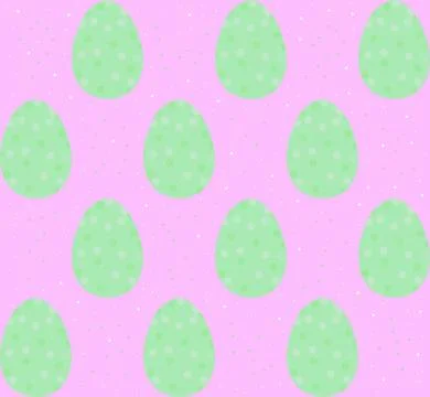 Seamless pattern, backgrounds, textures of colored abstract Easter eggs. Wate Stock Illustration