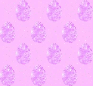 Seamless pattern, backgrounds, textures of colored abstract Easter eggs. Wate 库存插图