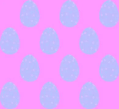 Seamless pattern, backgrounds, textures of colored abstract Easter eggs. Wate Stock Illustration