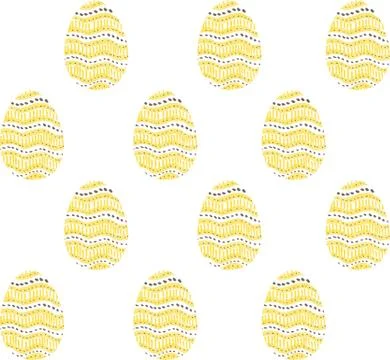 Seamless pattern, backgrounds, textures of colored abstract Easter eggs. Wate Stock Illustration