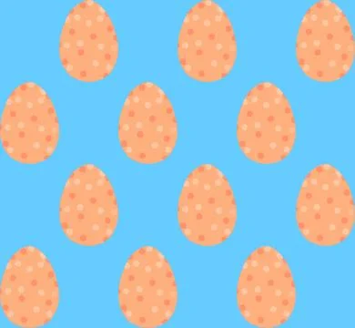 Seamless pattern, backgrounds, textures of colored abstract Easter eggs. Wate 库存插图