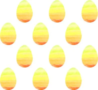 Seamless pattern, backgrounds, textures of colored abstract Easter eggs. Wate Stock Illustration