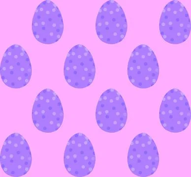 Seamless pattern, backgrounds, textures of colored abstract Easter eggs. Wate Stock Illustration
