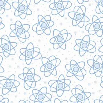 Seamless pattern backgrouns atom. Stock Illustration