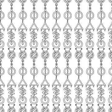 Seamless pattern backgrouns shaman. イラスト素材