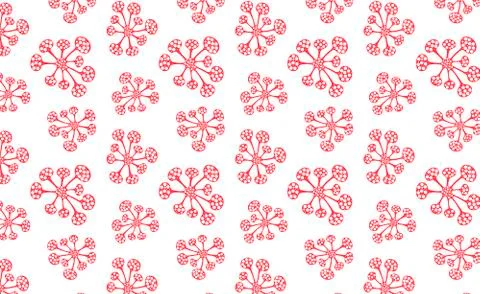 Seamless pattern bacteria biology organisms. Virus infection epidemic sick. H Stock Illustration