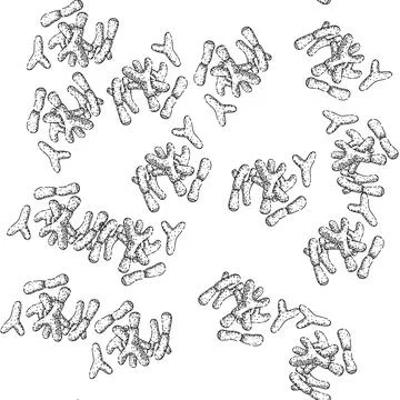 Seamless pattern bacteria epidemic sketch hand drawn Stock Illustration