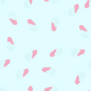 Seamless pattern bacteria soap antibacterial cartoon vector Stock Illustration