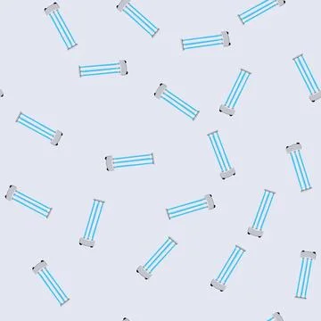 Seamless pattern bacteria uv light sanitizer medical cartoon vector Stock Illustration