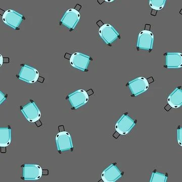 Seamless pattern bag kid luggage cartoon vector Stockillustratie