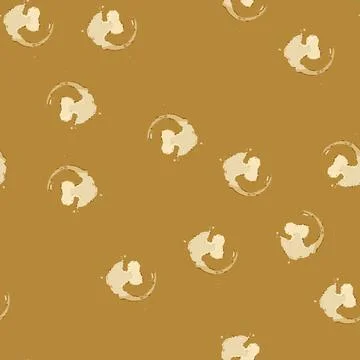Seamless pattern baking coffee stain cartoon vector Stockillustratie