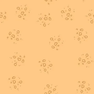 Seamless pattern baking cookie crumb cartoon vector Stock Illustration