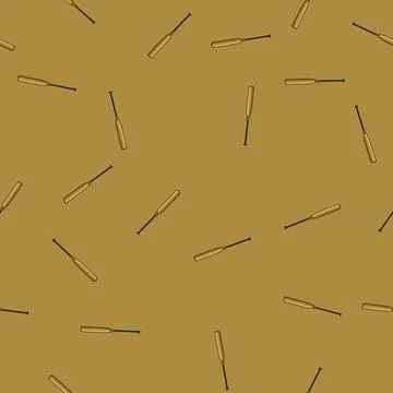 Seamless pattern ball bat baseball cartoon vector Illustrazione stock