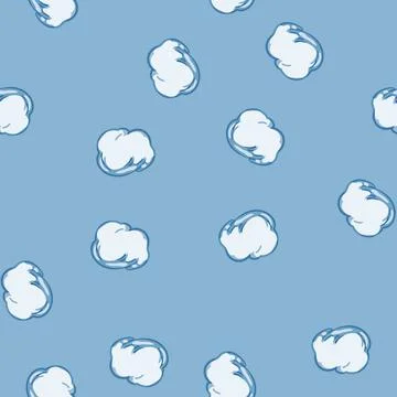 Seamless pattern ball snowball cartoon vector 스톡 일러스트