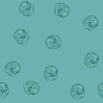 Seamless pattern ball yarn wool cartoon vector Stock Illustration