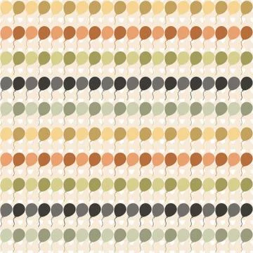 Seamless pattern with balloons in retro style 库存插图