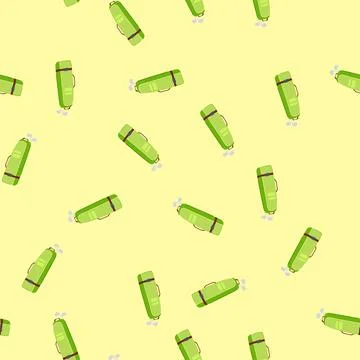 Seamless pattern balls golf bag cartoon vector 스톡 일러스트