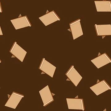 Seamless pattern bamboo book reading stand cartoon vector イラスト素材