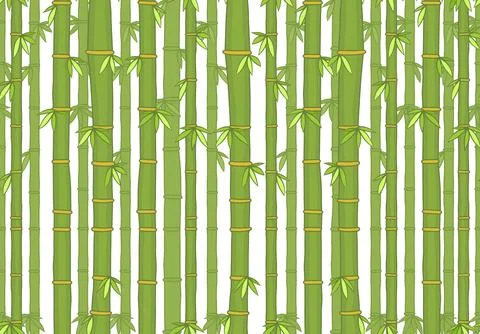 Seamless pattern with bamboo Illustrazione stock