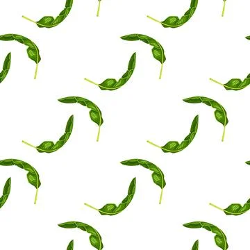 Seamless pattern banana leaf on white background. Beautiful ornament summer t Illustrazione stock