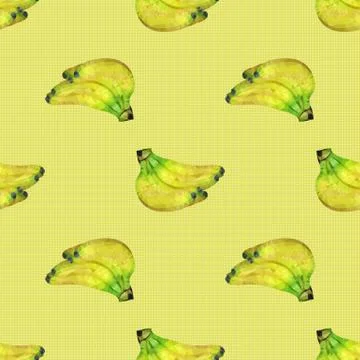 Seamless pattern with bananas Stock Illustration