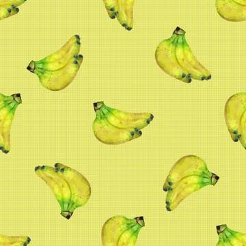 Seamless pattern with bananas Stock Illustration
