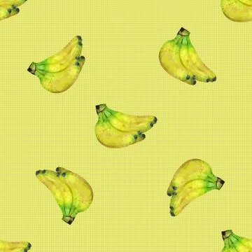 Seamless pattern with bananas Stock Illustration