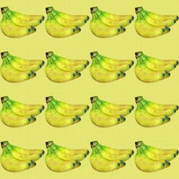 Seamless pattern with bananas Stock Illustration